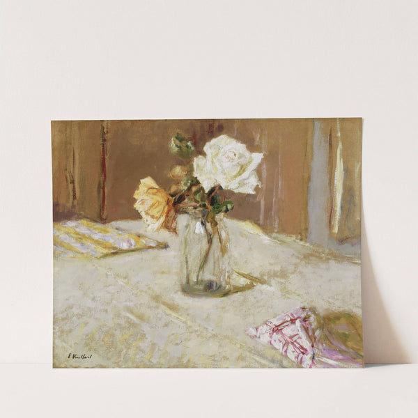Roses in a Glass Vase (circa 1919) by Édouard Vuillard