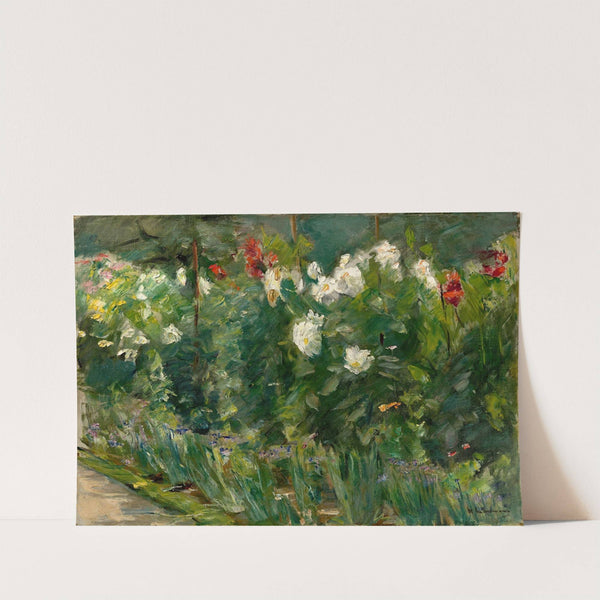 Rote und weiße Blumen nach Südosten (1925) by Max Liebermann