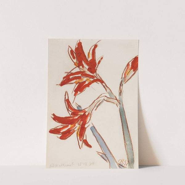 Roter Amaryllis (1931) by Christian Rohlfs