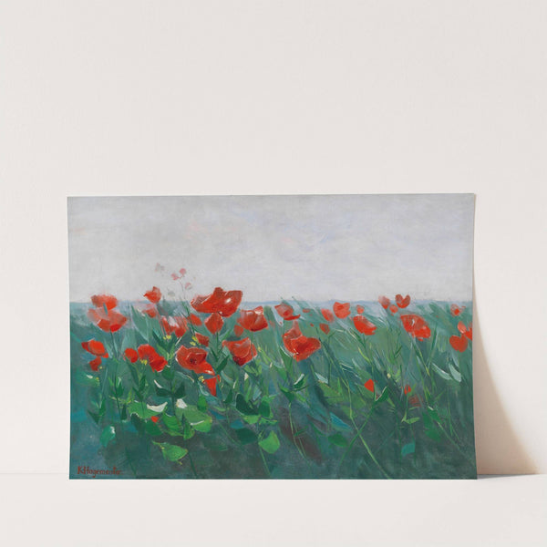 Roter Mohn am Seeufer (1905) by Karl Hagemeister