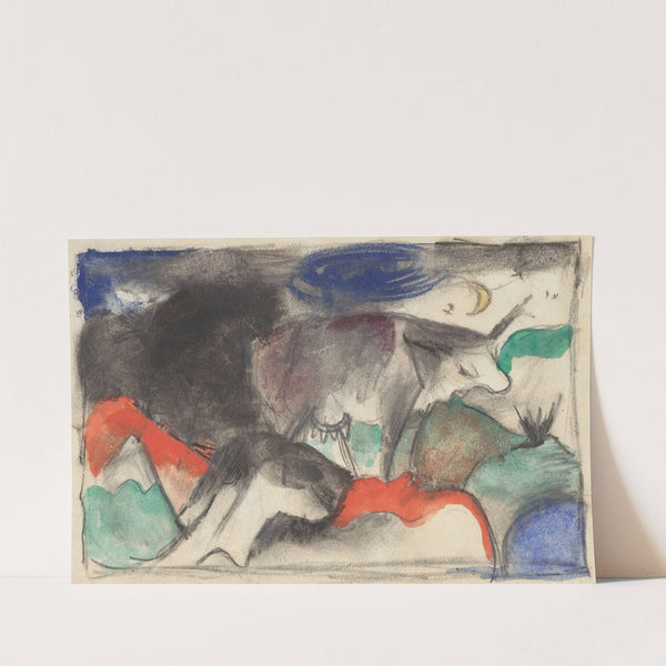 Rotes Rind (1913) by Franz Marc