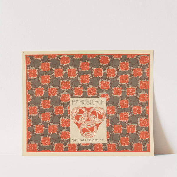 Rothebeeren Seiden Gewebe (Red Berries Silk Weaving) by Koloman Moser