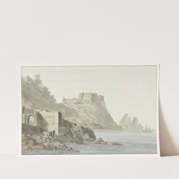 Rots en stad Scilla in de regio Calabrië aan de oostkust (1778) by Abraham-Louis-Rodolphe Ducros