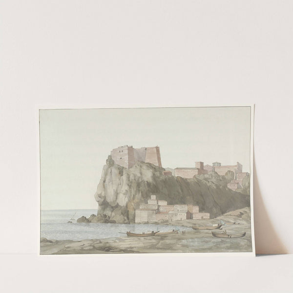 Rots en stad Scilla in de regio Calabrië aan de westkust (1778) by Abraham-Louis-Rodolphe Ducros