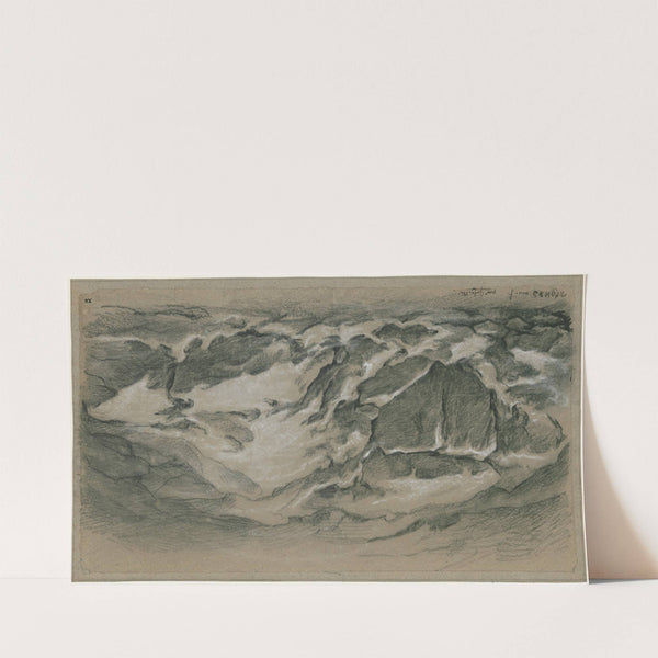 Rotsachtig berglandschap: ‘pour Golgotha’ by David Humbert de Superville