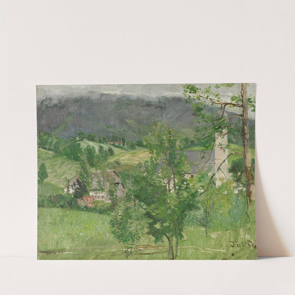 Rottach On Lake Tegernsee by Fritz von Uhde