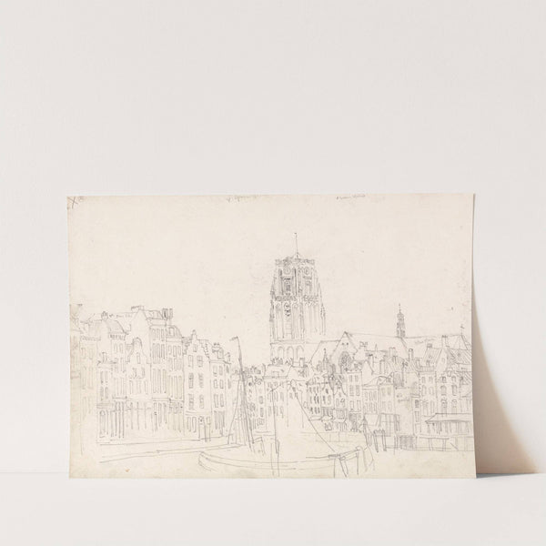 Rotterdam; The Church of St. Lawrence (1826) by David Cox