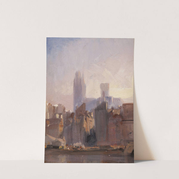 Rouen Cathedral, Sunrise by Richard Parkes Bonington