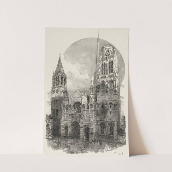 Rouen Illustré; La Cathedrale de Rouen (1888) by Auguste Louis Lepère