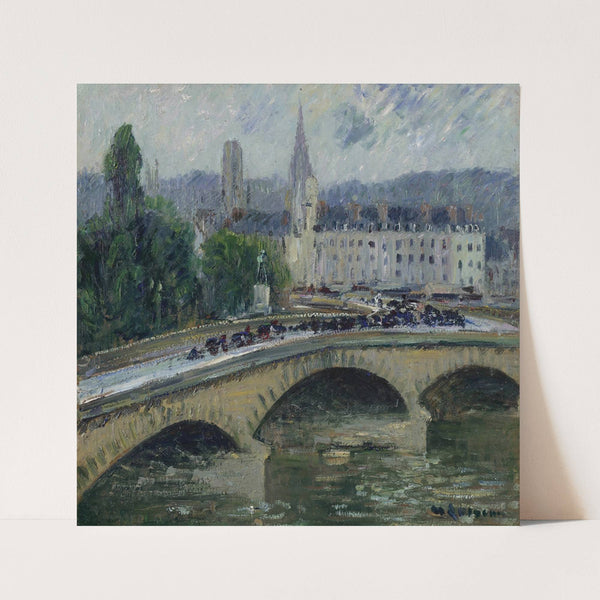 Rouen le pont Corneille (circa 1927) by Gustave Loiseau