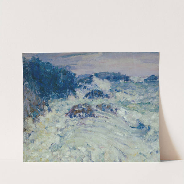 Rough sea, Morestil (circa 1900) by John Peter Russell