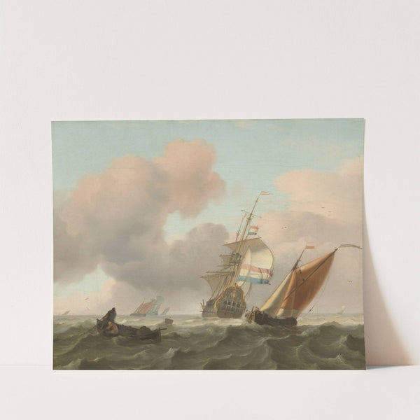 Rough Sea with Ships (1697) by Ludolf Backhuysen
