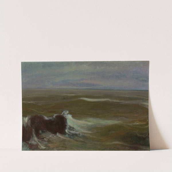 Rough sea (circa 1896) by Władysław Ślewiński