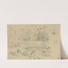 Rough sketch of a battle scene by Alfred Rudolph Waud