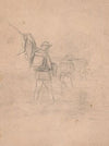 Rough sketch of soldiers walking with backpacks