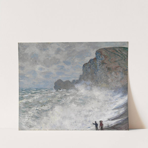 Rough weather at Étretat (1883) by Claude Monet