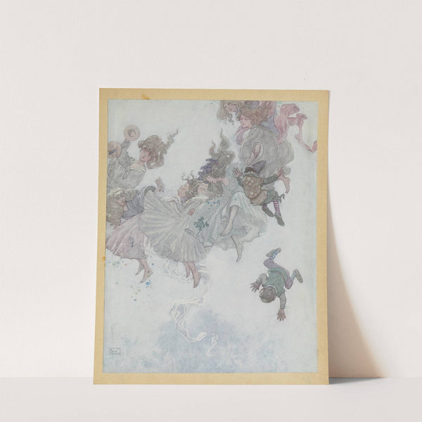 Round and round they went, such whirling and twirling (1913) by William Heath Robinson