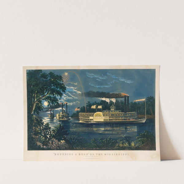 Rounding a Bend on the Mississippi – The Parting Salute (1866) by Frances Flora Bond Palmer