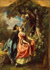 Rousseau and Mlle. Galley gathering Cherries