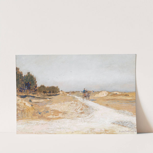 Route blanche a la moliere du Sable (1896) by Eugen Jettel