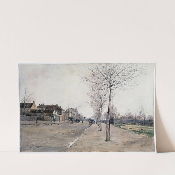 Route de la Révolte, vue prise au pied du glacis des fotifications, 17 avril, extra muros by Eugène Bourgeois