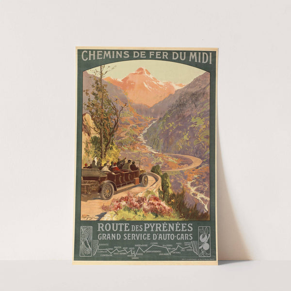 Route des Pyrènèes (1900-1910) by Louis Tauzin