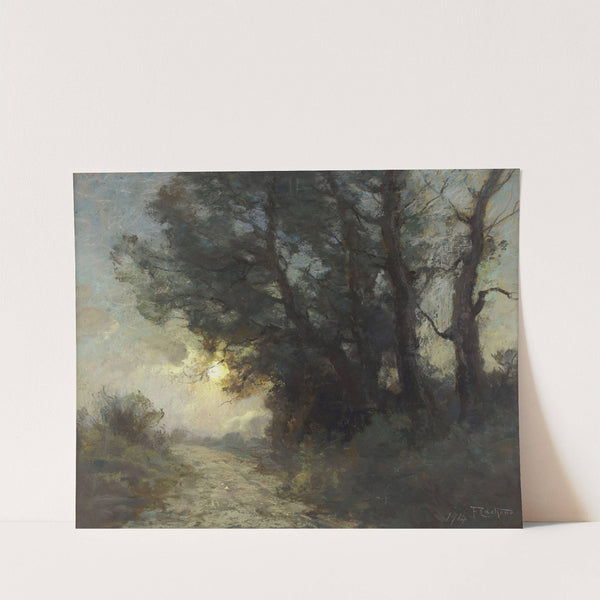 Route sous la lune by François Cachoud