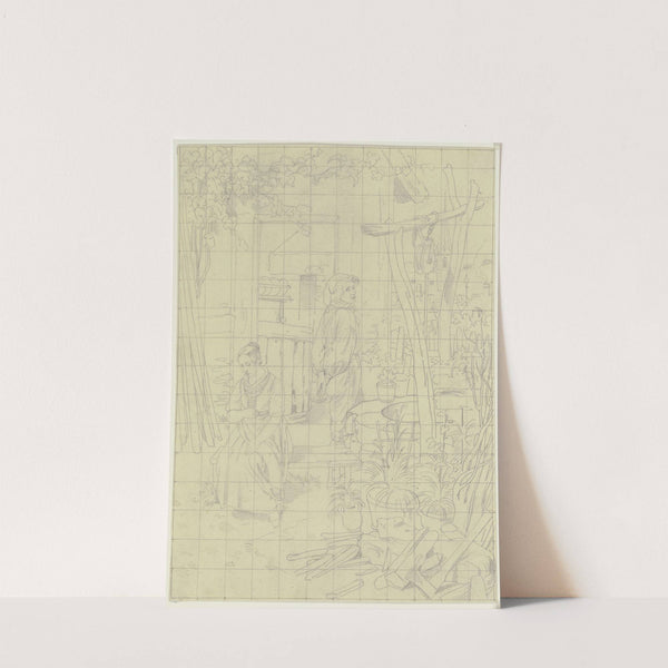 Row at the well by Jakob Becker