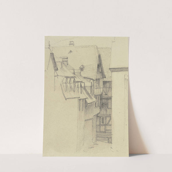 Row of houses by Jakob Becker