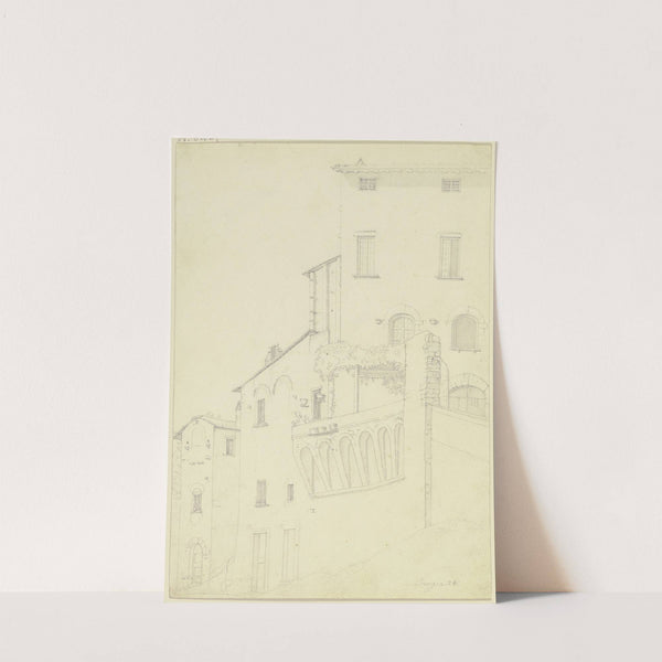 Row of houses in Perugia by Nikolaus Hoff