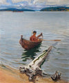 Rower on the lake