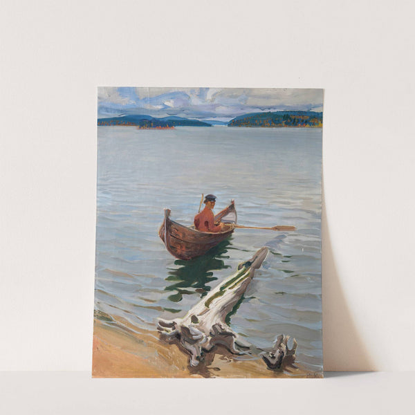Rower on the lake (1916) by Akseli Gallen-Kallela