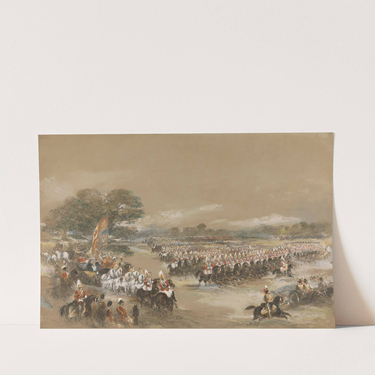 Royal Review at Windsor - Queen Victoria and Khedive Ismail Pashe of Egypt, June 26th, 1868 by George Bryant Campion
