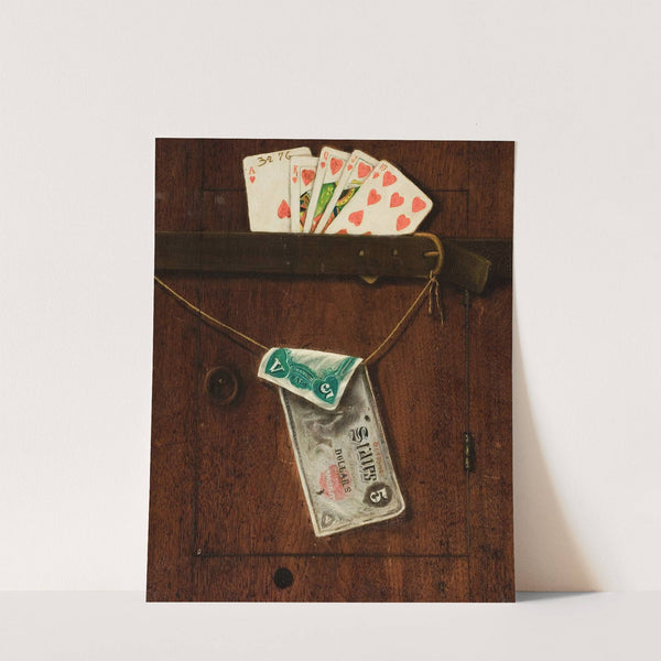Royal Straight Flush and Five Dollar Bill by American School