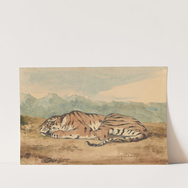 Royal Tiger (1800-1863) by Eugène Delacroix