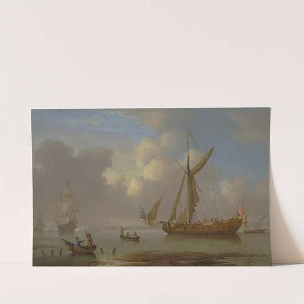 Royal Yacht Becalmed at Anchor by Peter Monamy