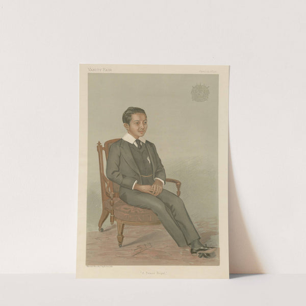 Royalty; ‘A Prince Royal’, Chowfa Mahavajiravudh, April 25, 1895 (1895) by Leslie Matthew Ward