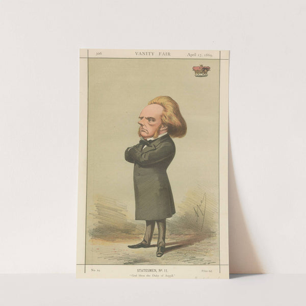 Royalty; ‘God Bless the Duke of Argyll’, The Duke of Argyll, April 17, 1869 (1869) by Carlo Pellegrini