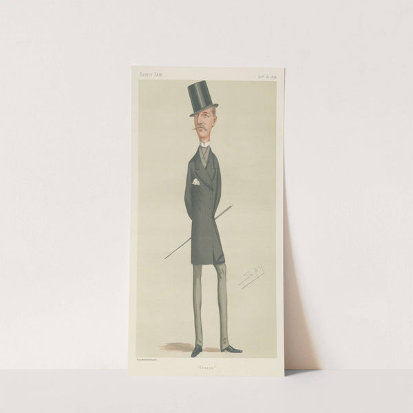 Royalty; ‘Greece’, H.M. Christian William Ferdinand Adolphus George, King of Greece (1876) by Leslie Matthew Ward