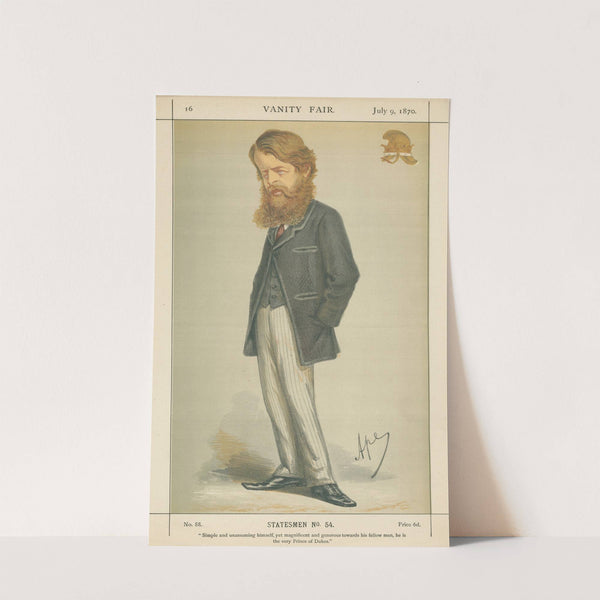 Royalty; ‘Simple and Unassuming Himself, Yet Magnificent and Generous towards his Fellow Men, He is the very Prince of Dukes’, The Duke of Sutherland, July 9, 1870 (1870) by Carlo Pellegrini