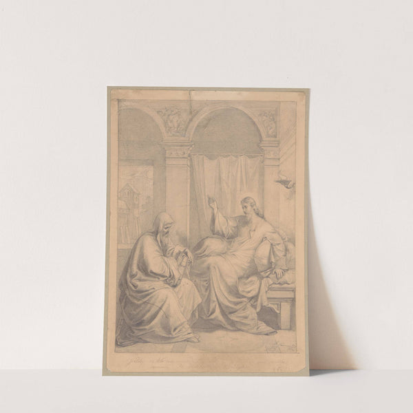 Rozmowa Chrystusa z Nikodemem (1862) by Józef Simmler