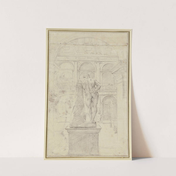 Rückenansicht des Herkules Farnese im Hof des Palazzo Farnese in Rom by Annibale Carracci