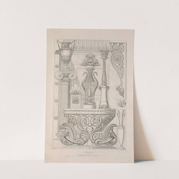 Rudiments of curvilinear design Pl.02 (1839) by George Phillips