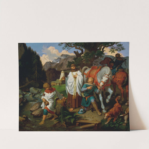 Rudolf von Habsburg und der Priester by Joseph von Führich