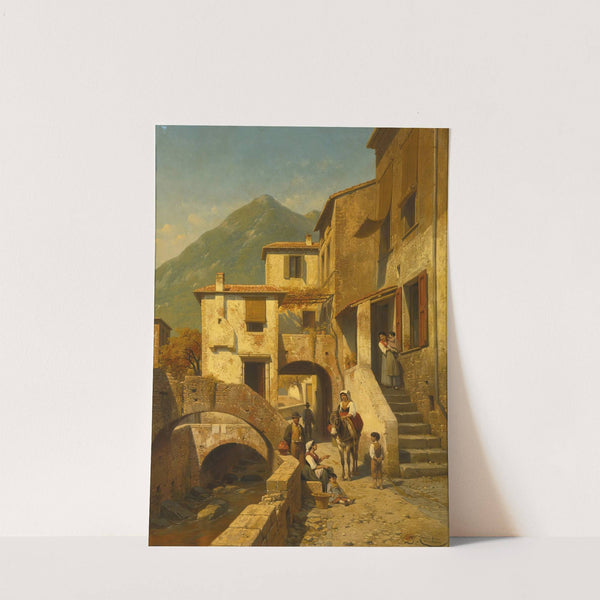 Rue A Monte-Rosso, Bord De La Mediterrane, Italie by Jacques François Carabain
