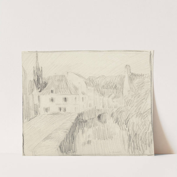 Rue a Pont Aven by Henri Le Sidaner