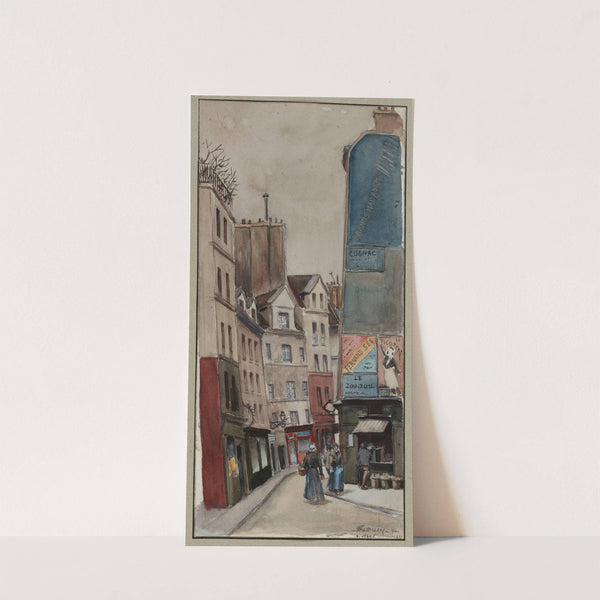 Rue Beaubourg, prise de la rue Rambuteau (1896) by F. Séguin