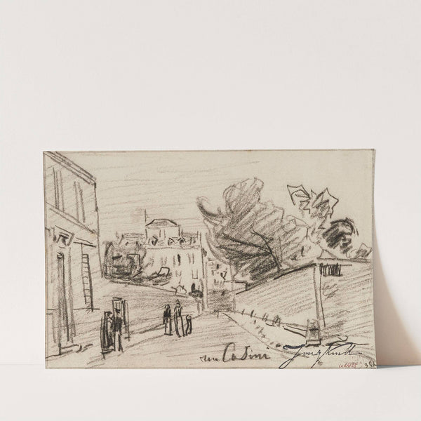 Rue Cassini. 9ème arrondissement by Johan Barthold Jongkind