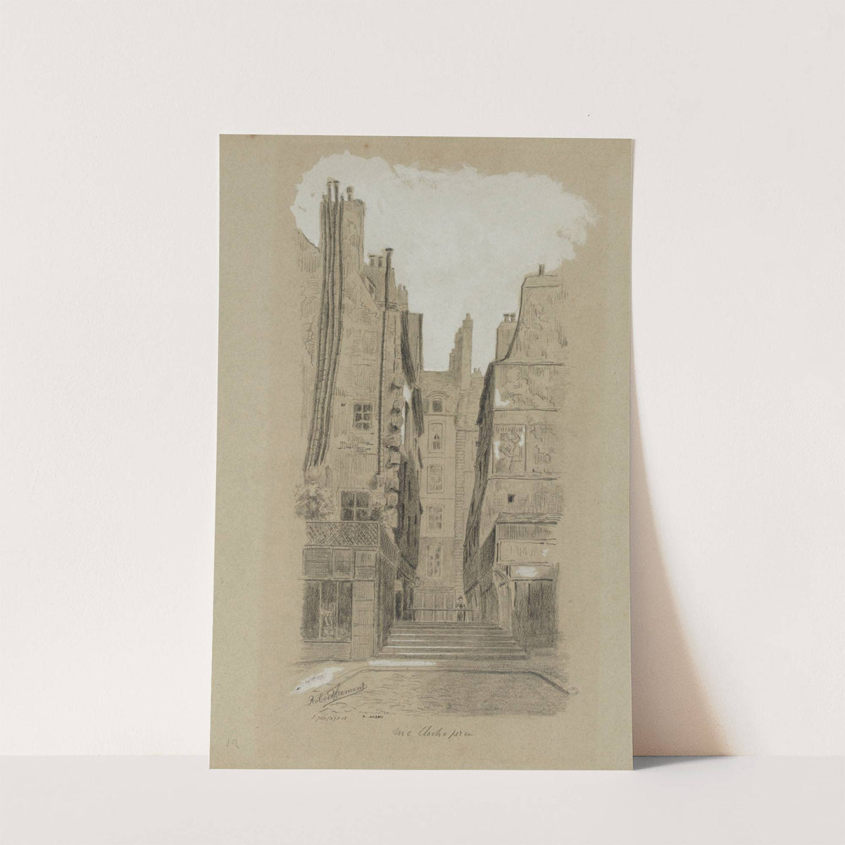 Rue Cloche-Perce, 4ème arrondissement. (1895-1905) by Robert Frémont