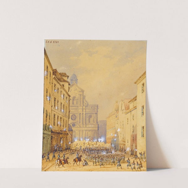 Rue Culture Sainte-Catherine, actuelle rue de Sévigné, 4ème arrondissement (1848) by Gaspard Gobaut